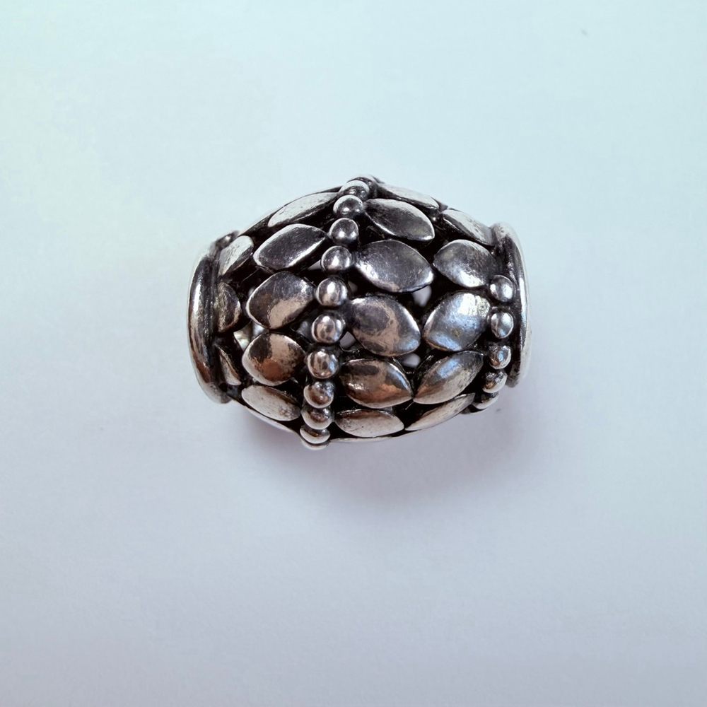 Pandora Climbing Ivy Palu Kali Barrel Charm Sterling Silver 925 ALE Retired - Picture 2 of 6